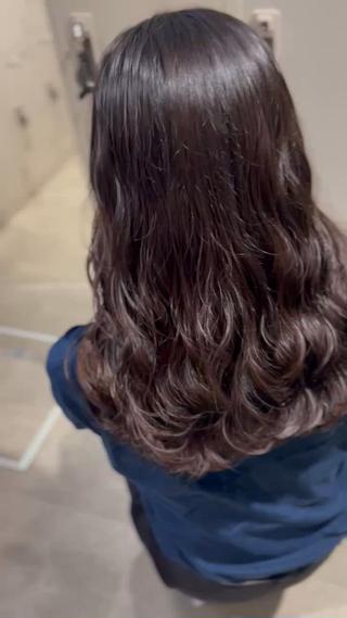 セミロング カラー パーマ ヘアアレンジ メンズ キッズ 🦋韓国レイヤー｜ 透明感グレージュ🦋のヘアスタイル