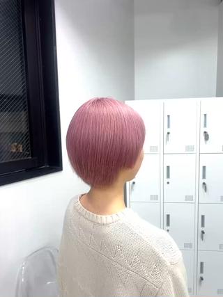 ショート カラー ヘアアレンジ beleza scelto所属・ハイトーン特化 ♡shoka♡のヘアスタイル