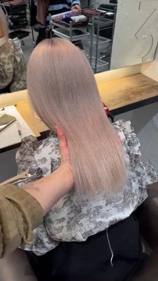 セミロング カラー ヘアアレンジ メンズ beleza scelto所属・ハイトーン特化 ♡shoka♡のヘアスタイル