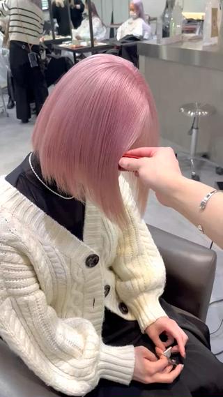 ショート カラー ヘアアレンジ メンズ beleza scelto所属・ハイトーン、暗髪特化 ♡shoka♡のヘアスタイル