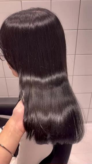 ロング カラー 表参道♡暗髪^ྀི 艶カラー♡アユミのヘアスタイル