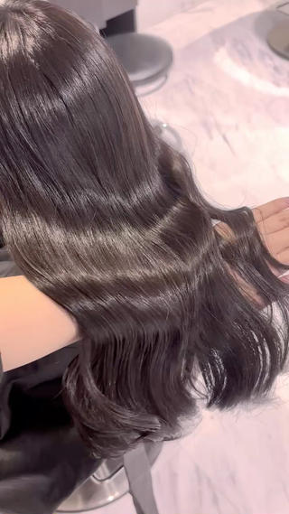 ロング カラー 表参道♡暗髪^ྀི 艶カラー♡アユミのヘアスタイル