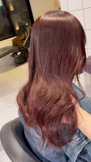 ロング カラー 表参道♡暗髪^ྀི 艶カラー♡アユミのヘアスタイル