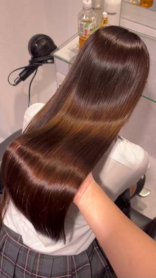 ロング 表参道♡暗髪^ྀི 艶カラー♡アユミのヘアスタイル