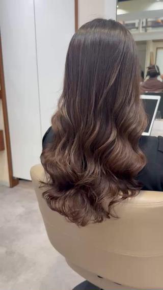 ロング パーマ 韓国風パーマ/ヘア セット/店長みづきのヘアスタイル