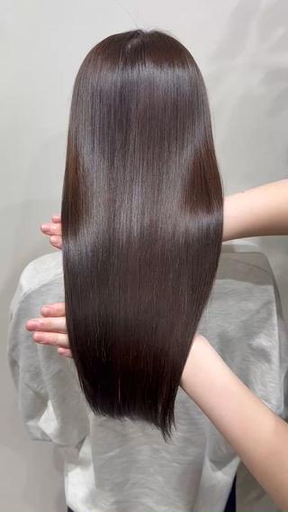 ロング 韓国風パーマ/ヘア セット/店長みづきのヘアスタイル