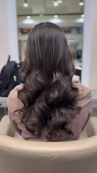 ロング パーマ 韓国風パーマ/ヘア セット/店長みづきのヘアスタイル