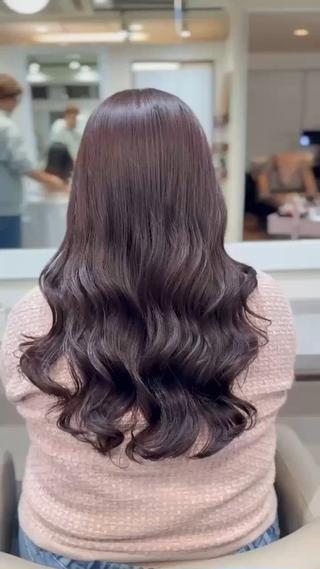 ロング パーマ 韓国風パーマ/ヘア セット/店長みづきのヘアスタイル