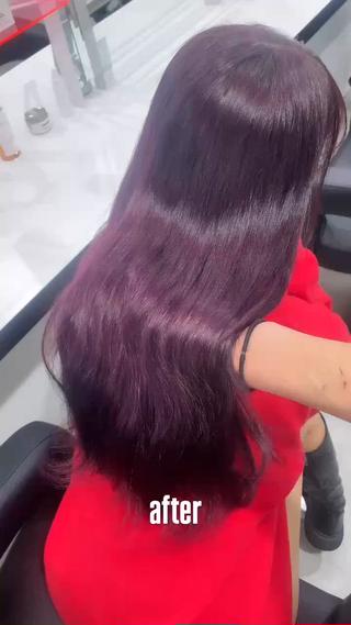 ロング カラー エフェクトブリーチ／ レイヤーカット／翔のヘアスタイル