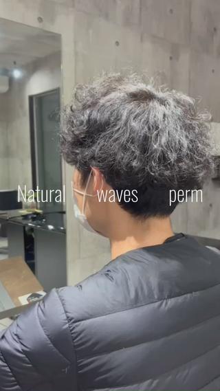 ショート パーマ メンズ PLUSISM Velen所属・高橋嵐 プラスイズムヴェレンのヘアスタイル