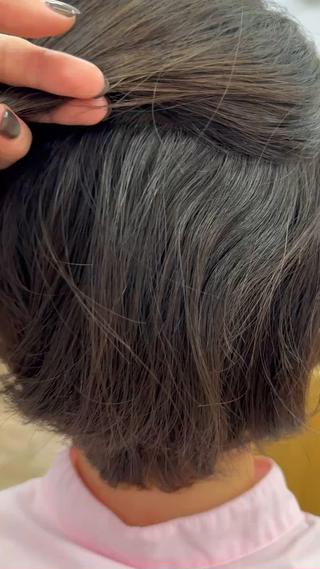 ショート 切りっぱなし/髪質 改善矯正/さやか🫧のヘアスタイル