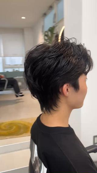 ショート パーマ 堀江/心斎橋/西大橋 四ツ橋【Vers】のヘアスタイル