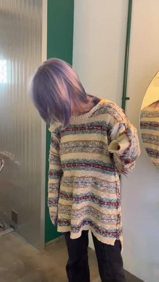 ミディアム カラー 堀江/心斎橋/西大橋 四ツ橋【Vers】のヘアスタイル