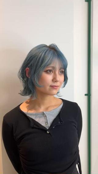 ショート カラー 堀江/心斎橋/西大橋 四ツ橋【Vers】のヘアスタイル