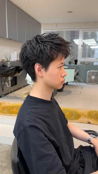 ショート メンズ 堀江/心斎橋/西大橋 四ツ橋【Vers】のヘアスタイル
