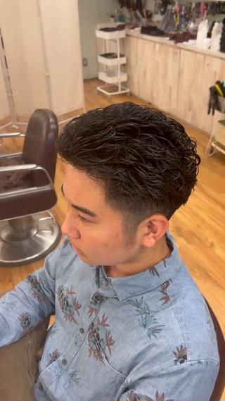 ショート パーマ メンズ 湘南のパーマ職人 🔥清水琉葵🔥のヘアスタイル