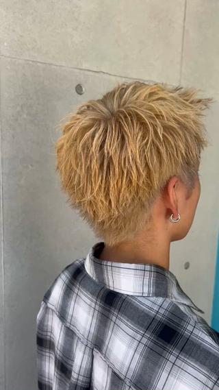 ショート メンズ 湘南のパーマ職人 🔥清水琉葵🔥のヘアスタイル