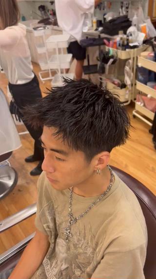 ショート メンズ 湘南のパーマ職人 🔥清水琉葵🔥のヘアスタイル