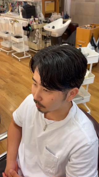 ショート メンズ 湘南のパーマ職人 🔥清水琉葵🔥のヘアスタイル