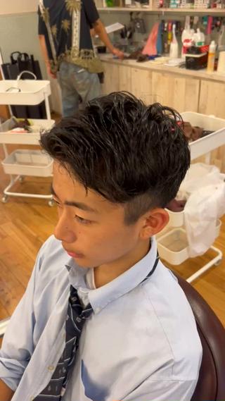 ショート メンズ 湘南のパーマ職人 🔥清水琉葵🔥のヘアスタイル