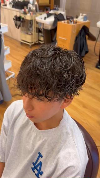 ショート パーマ メンズ 湘南のパーマ職人 🔥清水琉葵🔥のヘアスタイル