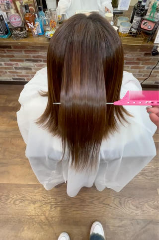 ミディアム 福田 有紗のヘアスタイル