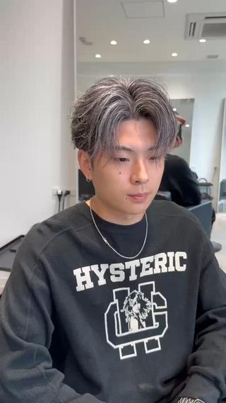 カラー メンズ SALOWIN新宿三丁目所属・新宿/新宿三丁目 メンズハイライト梶原のヘアスタイル