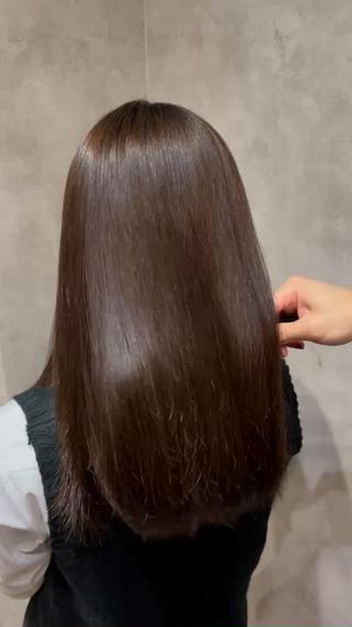 セミロング 艶髪/縮毛矯正 /hikaruのヘアスタイル