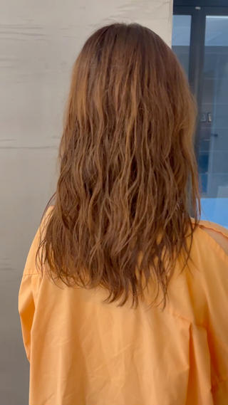 color / orange brown 
perm / digital perm  