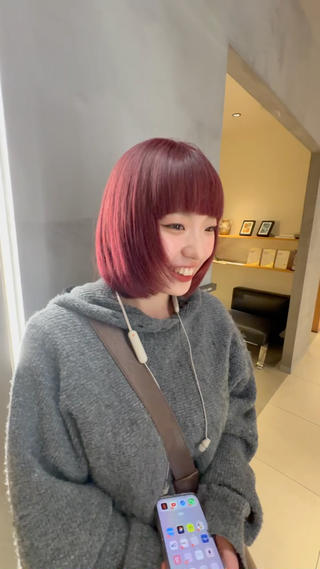 ミディアム カラー ERII /伏見 カットモデル募集中!のヘアスタイル