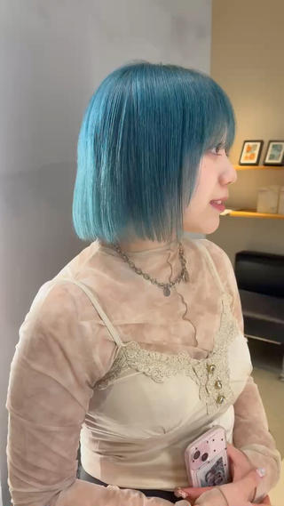 bleach & color   
水素 color / turquoise blue  