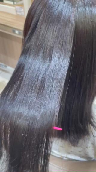 ミディアム パーマ 韓国ヘアメイク🎀/ 縮毛矯正✨山本媛香のヘアスタイル