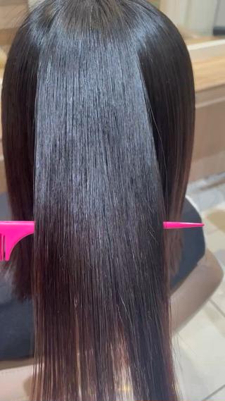 ミディアム パーマ 韓国ヘアメイク🎀/ 縮毛矯正✨山本媛香のヘアスタイル