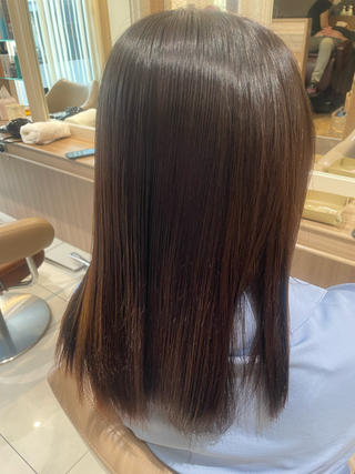 ミディアム パーマ 韓国ヘアメイク🎀/ 縮毛矯正✨山本媛香のヘアスタイル