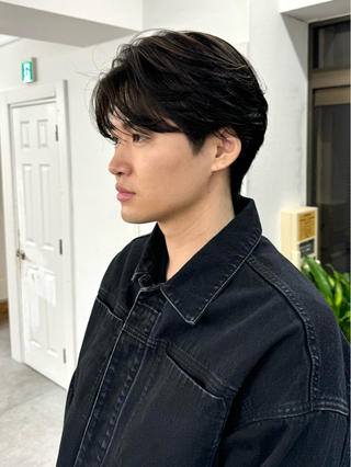 パーマ メンズ シャドウパーマ/ 波巻パーマYu-Kiのヘアスタイル