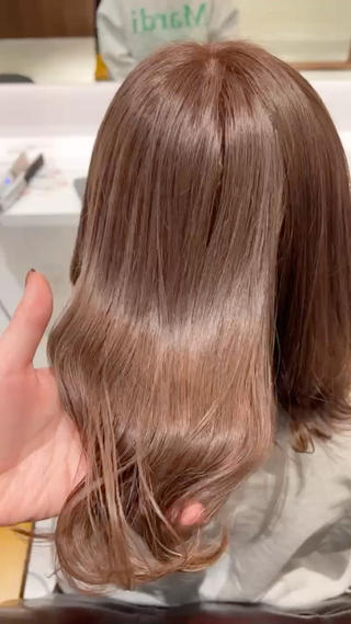 1ブリーチで出来るミルクティーベージュ︎ 