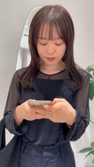 ナチュラル透明感カラー 