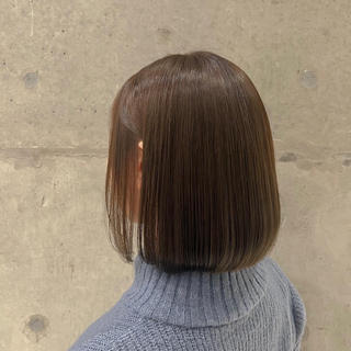 ボブ【カット+ストレートパーマ】 