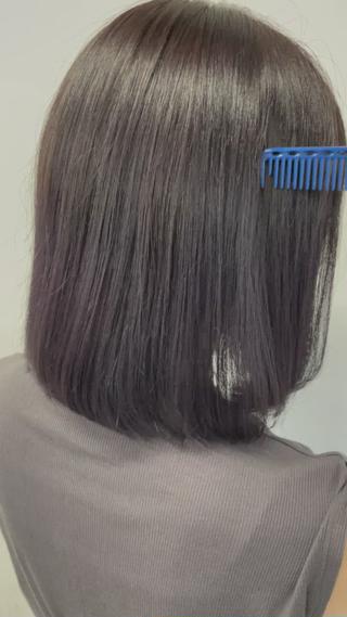 ミディアム カラー Ella所属・nana【艶髪】/ レイヤー/縮毛矯正のヘアスタイル