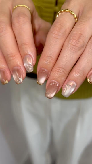 #フットネイル #マグネットネイル
#フラッシュネイル
#夏ネイル #横浜ネイル #パラジェル
#マグネットネイル #ニュアンスネイル
#リボンネイル #シンプルネイル 