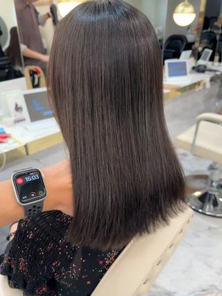 ミディアム シンタニナオト /梅田茶屋町のヘアスタイル