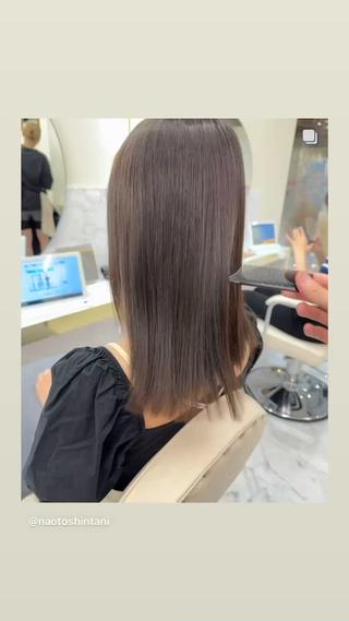 セミロング シンタニナオト /梅田茶屋町のヘアスタイル