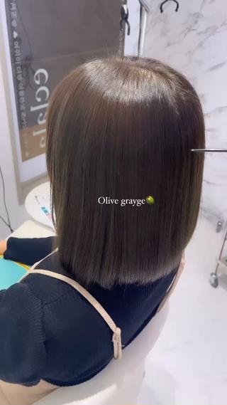 ショート カラー 名駅/大人韓国ヘア 艶カラー/Rihoのヘアスタイル