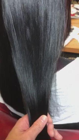 #髪質改善 #透明感カラー #サラツヤストレート 