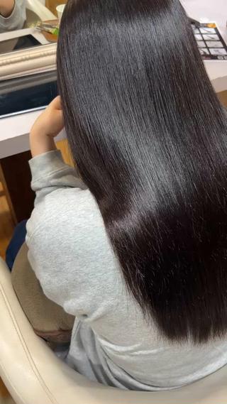 ロング 佐藤 翔空【艶 カラー/縮毛矯正】のヘアスタイル