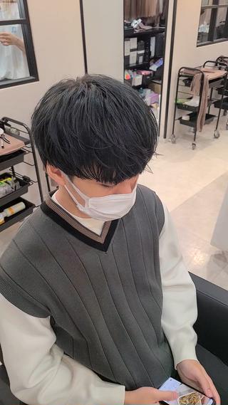 メンズ ミディアム Lapis 名古屋駅前店所属・LEN名古屋/パーマ 海外ヘア/メンズ特化のヘアスタイル