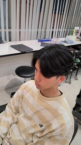 メンズ ミディアム Lapis 名古屋駅前店所属・LEN名古屋/パーマ 海外ヘア/メンズ特化のヘアスタイル