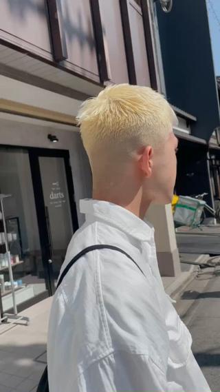 カラー メンズ darts所属・マツダ レンのヘアスタイル