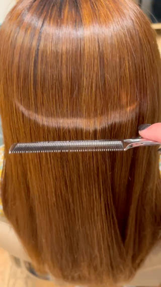 天使の輪

#ロング　#ストレートパーマ　#縮毛矯正　#ストレートヘア 