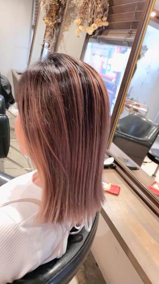 大人ハイトーンのバレイヤージュ♪ 